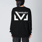 T-BRAVEのVANQUISH 巨大ロゴロンT 黒・ネイビー Big Long Sleeve T-Shirt