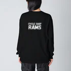 しっぽまがりのRAMS ビッグシルエットロングスリーブTシャツ