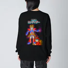 Siderunの館 B2の【バックプリント】超髪伝獣(ちょうはつでんじゅう) ロンゲイダー Big Long Sleeve T-Shirt