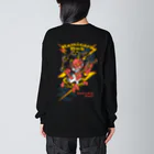 HIGEQLOのKaminari Rock ビッグシルエットロングスリーブTシャツ