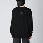 アリーヴェデルチャンネルSHOPのGLITCH LOGO Big Long Sleeve T-Shirt