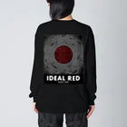 NAHO ISHII / 石井七歩のIDEAL RED (BLACK) 루즈핏 롱 슬리브 티셔츠