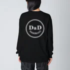 cafe-dadomaniのワンポイントDaDちゃん 顔ロゴ 黒T専用 Big Long Sleeve T-Shirt