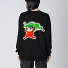 momo’s illustrationの今年こそ頑張る Big Long Sleeve T-Shirt