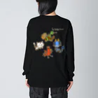 Siderunの館 B2の【バックプリント】画伯チックな四神 Big Long Sleeve T-Shirt