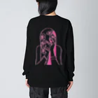 azbiin-shopのピンク女の子ちゃん Big Long Sleeve T-Shirt