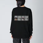 8wariのはちわれ猫の証明写真 Big Long Sleeve T-Shirt