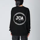 日本コレステロール協会  [JCA]のJCAロゴマーク【白】 ビッグシルエットロングスリーブTシャツ