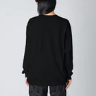 808styleのbicycle HAWAII フォトプリントTシャツ【カラー：WHITE＆BLACK】 Big Long Sleeve T-Shirt