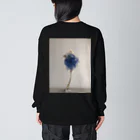 クワモト カツヒコの青い髪の花 Big Long Sleeve T-Shirt