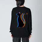 MizuriのGlitch Cat (猫グッズパーカーetc) Big Long Sleeve T-Shirt