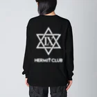 HERMIT CLUB 【 ハーミットクラブ 】の✡背面プリント&胸元ロゴ Big Long Sleeve T-Shirt