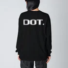 BONESのDOT. [white logo] ビッグシルエットロングスリーブTシャツ