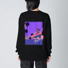 そういうゲイならもう一度逢いたいのARTWORK "NIGHT" LOGO無し ビッグシルエットロングスリーブTシャツ