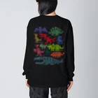 100cafeのモササウルス Big Long Sleeve T-Shirt