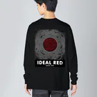 NAHO ISHII / 石井七歩のIDEAL RED (BLACK) ビッグシルエットロングスリーブTシャツ