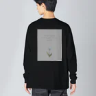 rilybiiのTULIP, white gray blue . Big Long Sleeve T-Shirt