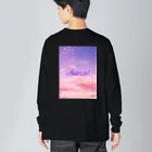 Tentative_Sensationの進め！勇気を持って困難を乗り越える言葉とイラスト Big Long Sleeve T-Shirt