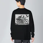 Skull sectionのバイクとドクロ（黒メイン） Big Long Sleeve T-Shirt