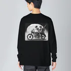 Skull sectionのバイクとガイコツ（黒メイン） Big Long Sleeve T-Shirt