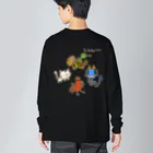 Siderunの館 B2の【バックプリント】画伯チックな四神 Big Long Sleeve T-Shirt