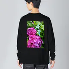 LalaHangeulの紫陽花～수국～#ハングル Big Long Sleeve T-Shirt