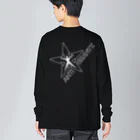 AntiGravityJAPANのLOGOホワイト ビッグシルエットロングスリーブTシャツ