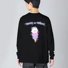 Fancy Surprise!のおばけとあいすビッグロンT両面プリント Big Long Sleeve T-Shirt