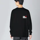 Atelier NyaoのZERO FIGHTER 空の侍 白字 Big Long Sleeve T-Shirt