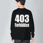 Error Correctionの403 Forbidden ビッグシルエットロングスリーブTシャツ