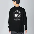 猫カフェラグドール（大阪難波）の猫カフェラグドールロゴWH Big Long Sleeve T-Shirt