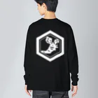 WASABI CHANNELのホワイトロゴ Big Long Sleeve T-Shirt