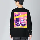 ころもやぎの（バックプリントver)冥途のこぎゃくまちゃん Big Long Sleeve T-Shirt