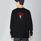 バッファ君  goods【近鉄バファローズ／1976-1996】の◉名言シリーズ（3人：黒）★背面を確認！ Big Long Sleeve T-Shirt