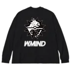 W-MINDのNeoTokyoPunks×W-MIND（文字付き） Big Long Sleeve T-Shirt