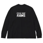 しっぽまがりのRAMS ビッグシルエットロングスリーブTシャツ