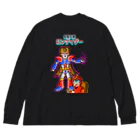 Siderunの館 B2の【バックプリント】超髪伝獣(ちょうはつでんじゅう) ロンゲイダー Big Long Sleeve T-Shirt