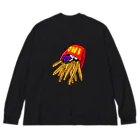 あやしいおばさん くろまめさんのランチ（ポテトのセット） Big Long Sleeve T-Shirt