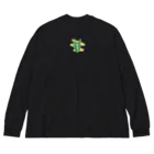 chave-shopのシンメタイガー Big Long Sleeve T-Shirt