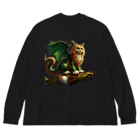 nekodoragonの森の猫ドラゴン　背景透過ver Big Long Sleeve T-Shirt