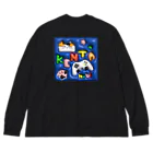 そぼろのプリント屋さんのケンタとナビ（ブルー） Big Long Sleeve T-Shirt