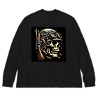 バッカスJPの兵士スカル Big Long Sleeve T-Shirt