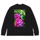 LalaHangeulの紫陽花～수국～#ハングル Big Long Sleeve T-Shirt