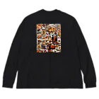 群馬県民のみんな大好き！焼きまんじゅう（背面） Big Long Sleeve T-Shirt