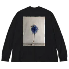 クワモト カツヒコの青い髪の花 Big Long Sleeve T-Shirt