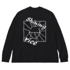 ナチュラルサトシのめへのShining rice ビッグシルエットロングスリーブTシャツ