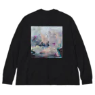 烏帽子 眇眼のマジックアワー〜~ Big Long Sleeve T-Shirt