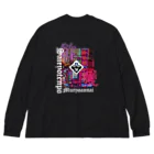 青空カンパニーの狂愛と強欲のネオン街 -ビッグシルエットロングシャツ Big Long Sleeve T-Shirt