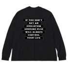 R.MuttのIF YOU DON'T GET AN EDUCATION SOMEONE ELSE WILL ALWAYS CONTROL YOUR LIFE. Big Long Sleeve T-Shirt