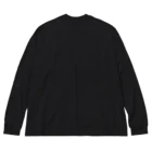 morinokujira shopのMOJIRANKUJIRAN　２段（黒っぽい色の服向け） ビッグシルエットロングスリーブTシャツ
